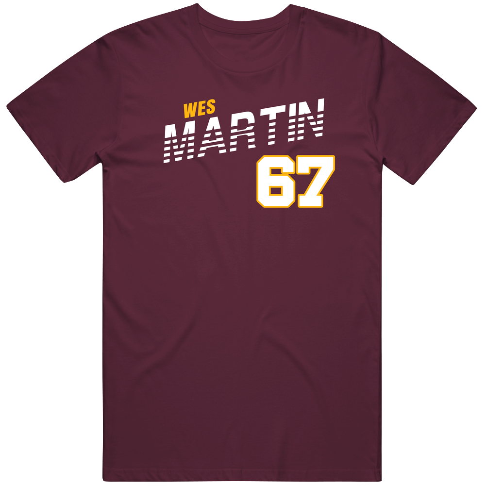 Wes Martin 67 Favorite Player Washington Football Fan T Shirt
