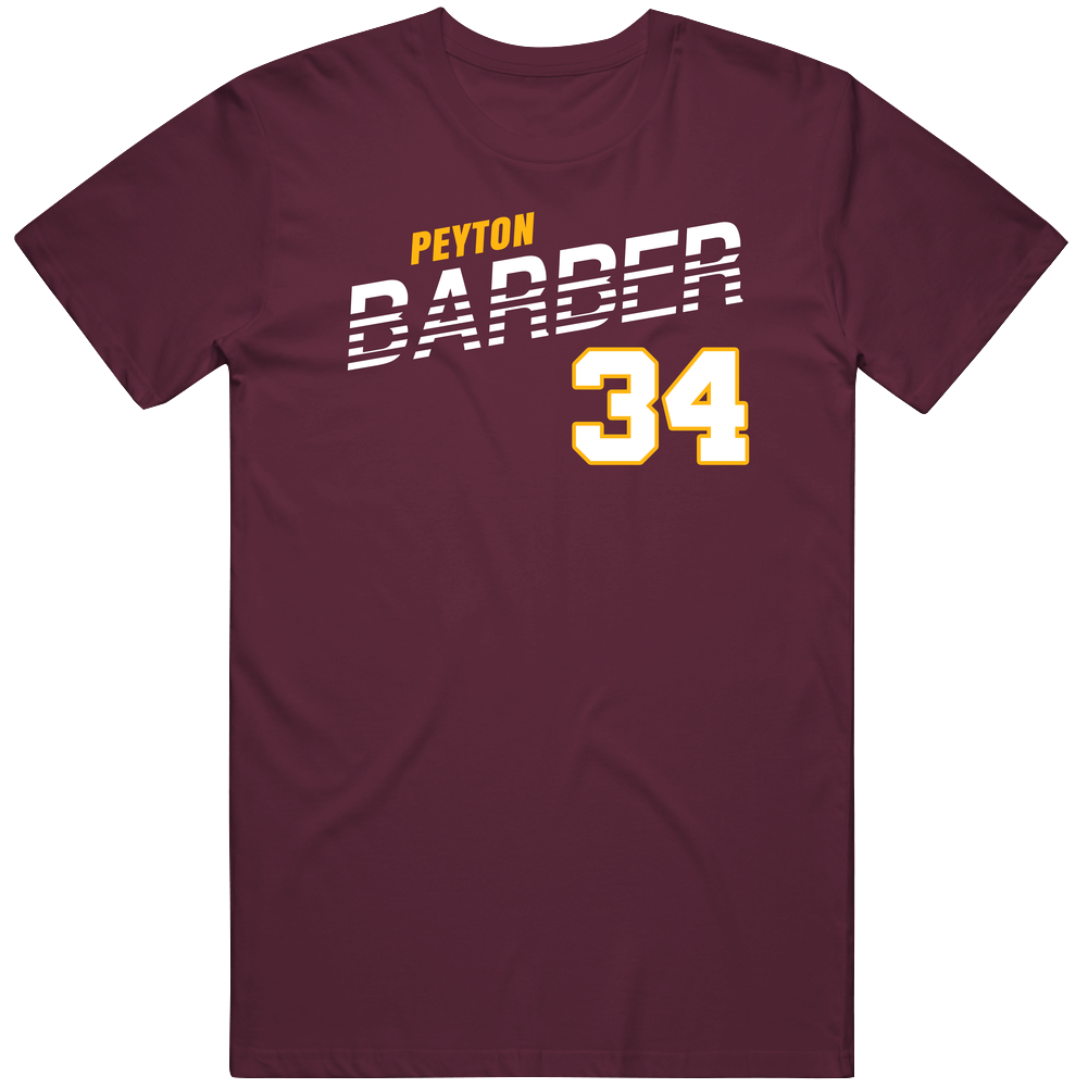 Peyton Barber 34 Favorite Player Washington Football Fan T Shirt