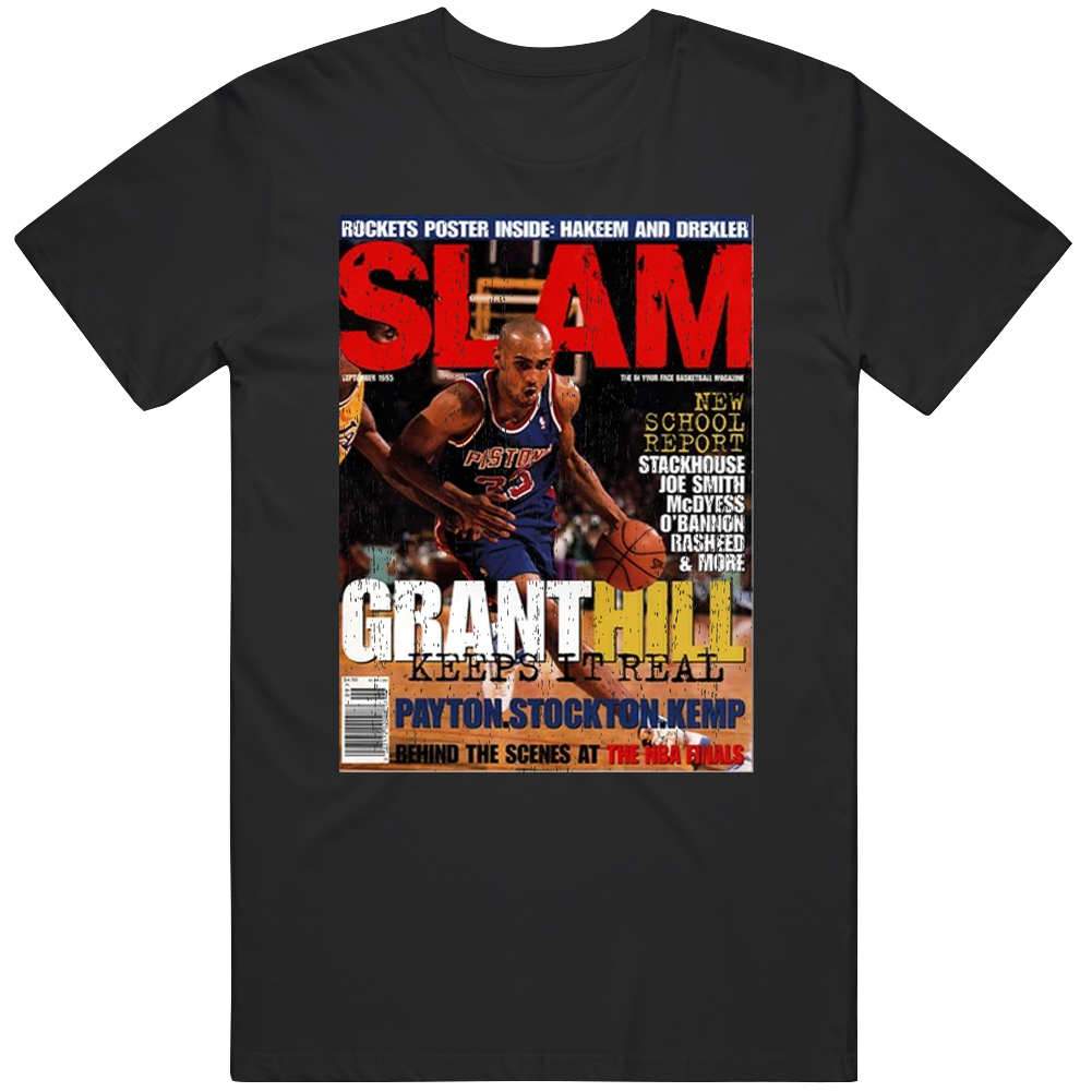Slam Magazine Issue 7 Grant Hill Popular Basketball Magazine Grunge Lo