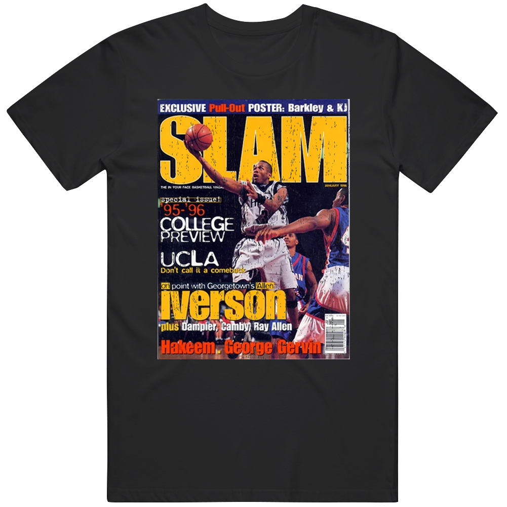 Slam Magazine Issue 9 Allen Iverson Popular Basketball Magazine Grunge