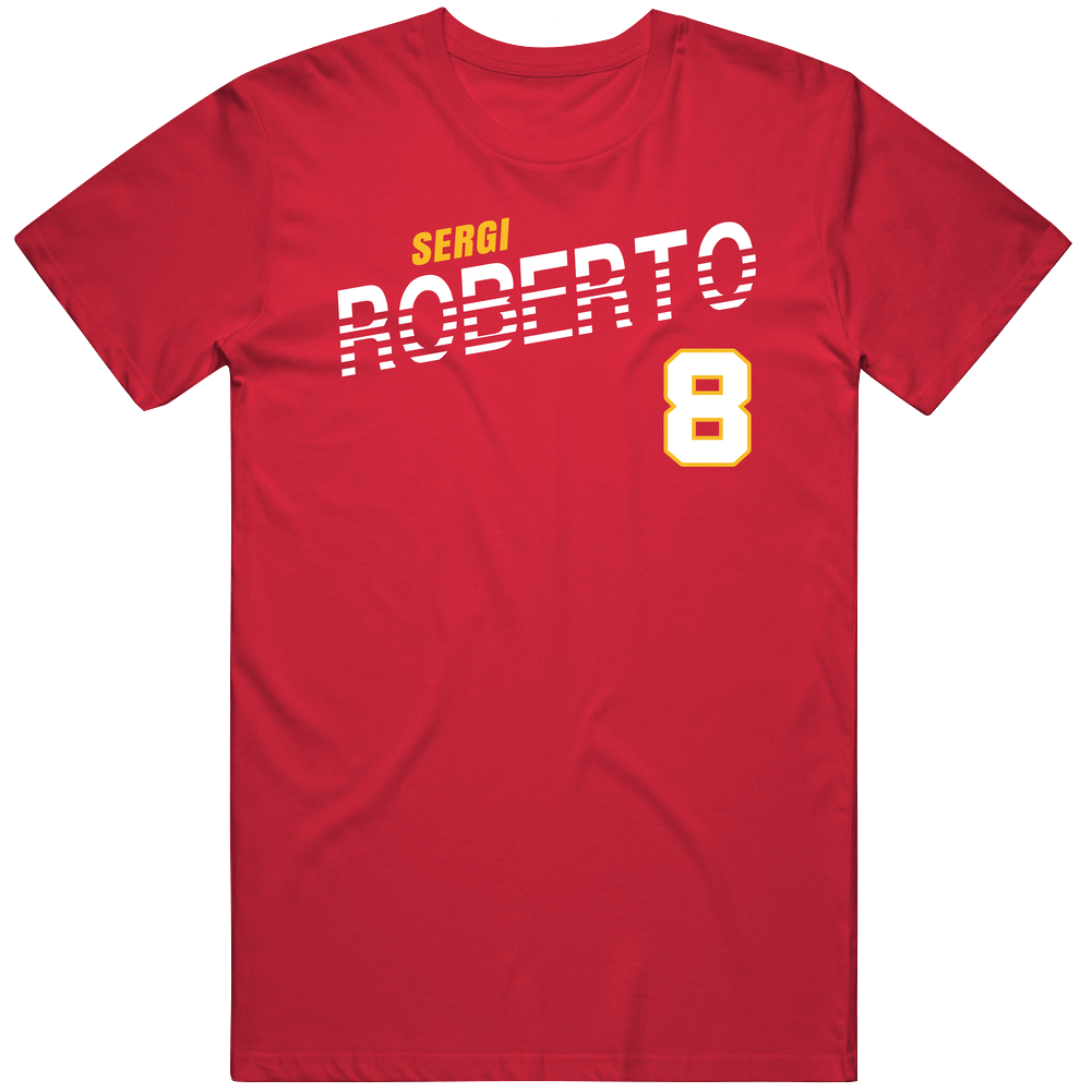 Sergi Roberto 8 Spain Soccer Team Player T Shirt Sergi Roberto 8 Spain Soccer Team Player T Shirt