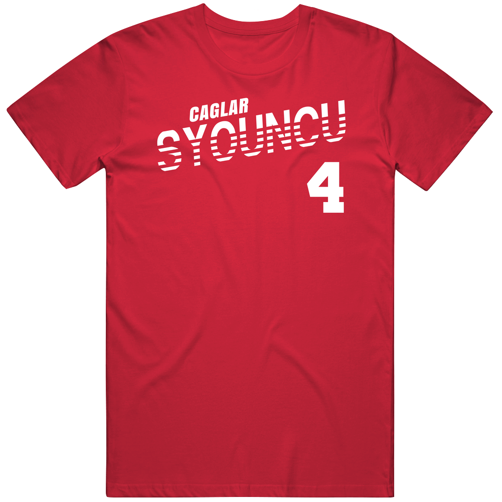 Caglar Syouncu 4 Turkey Soccer Team Player T Shirt Caglar Syouncu 4 Turkey Soccer Team Player T Shirt
