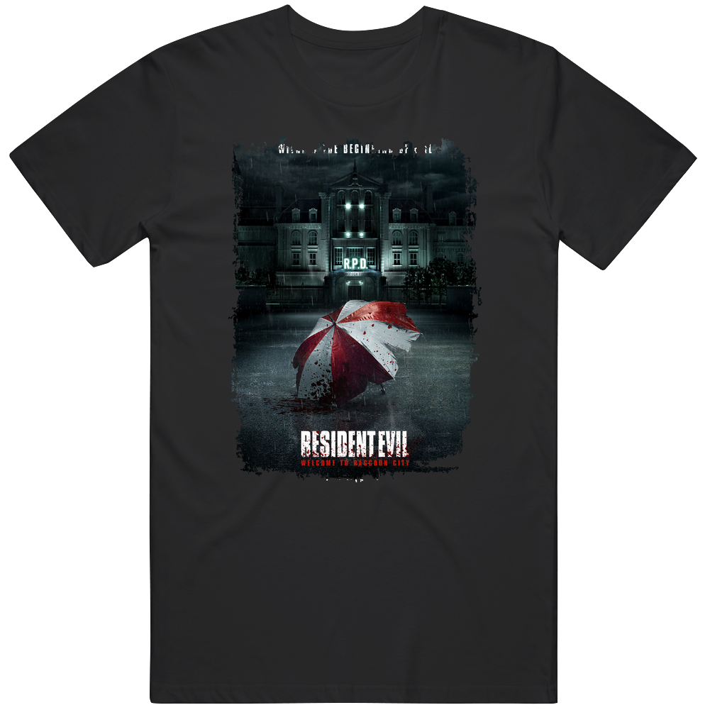 Resident Evil Welcome To Raccoon City Movie T Shirt Resident Evil Welcome To Raccoon City Movie T Shirt