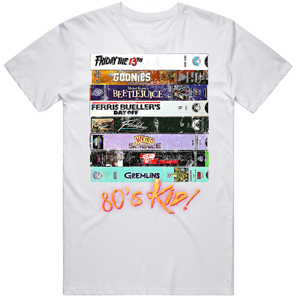 80s Kid Vhs Retro Movie Cover T Shirt