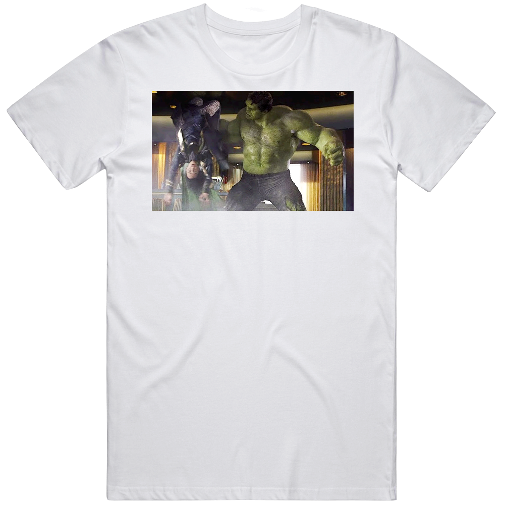 The Avengers Puny God Scene T Shirt