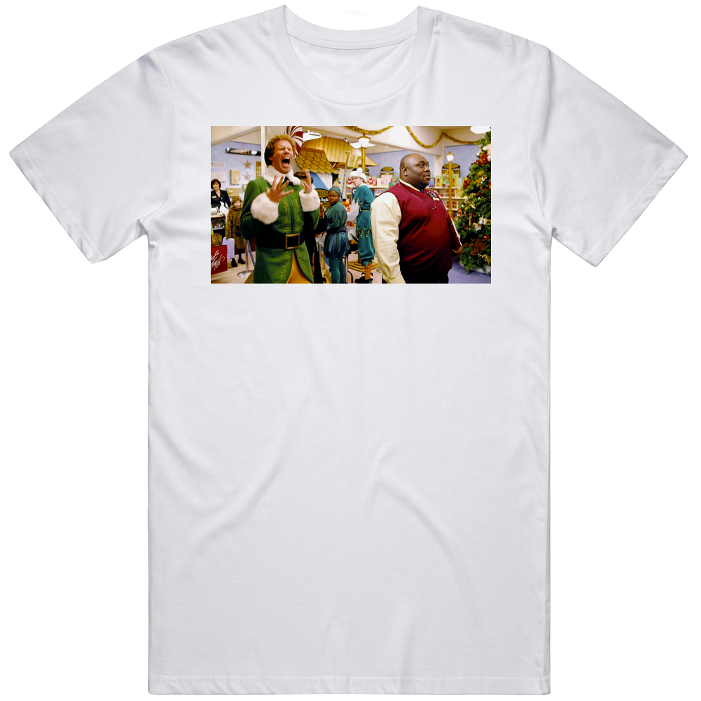 Will Ferrell Elf Santa Scene T Shirt