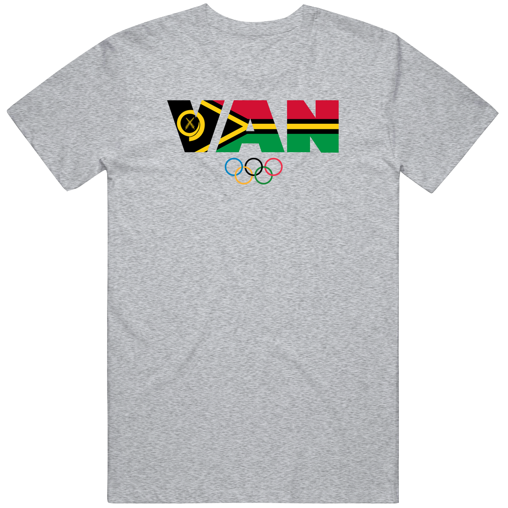 Vanuatu Flag Olympic Country Abbreviation T Shirt