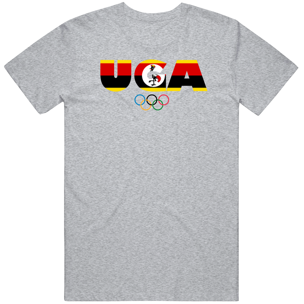 Uganda Flag Olympic Country Abbreviation T Shirt
