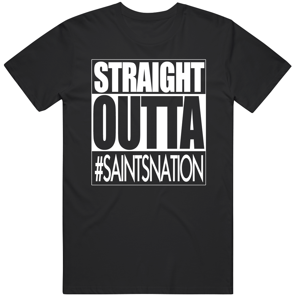 Straight Outta New Orleans Football Fan T Shirt