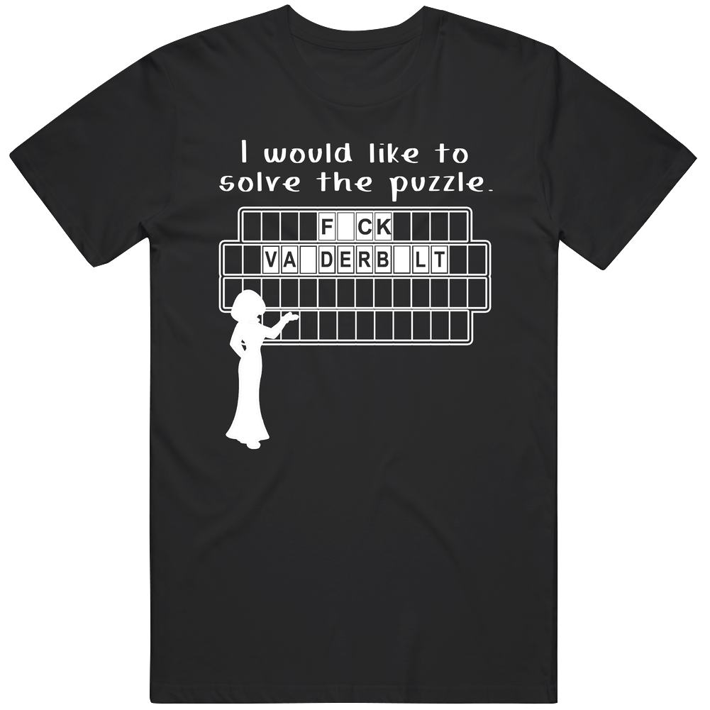 F-ck Vanderbilt Wheel Puzzle Parody College Sports Supporter T Shirt