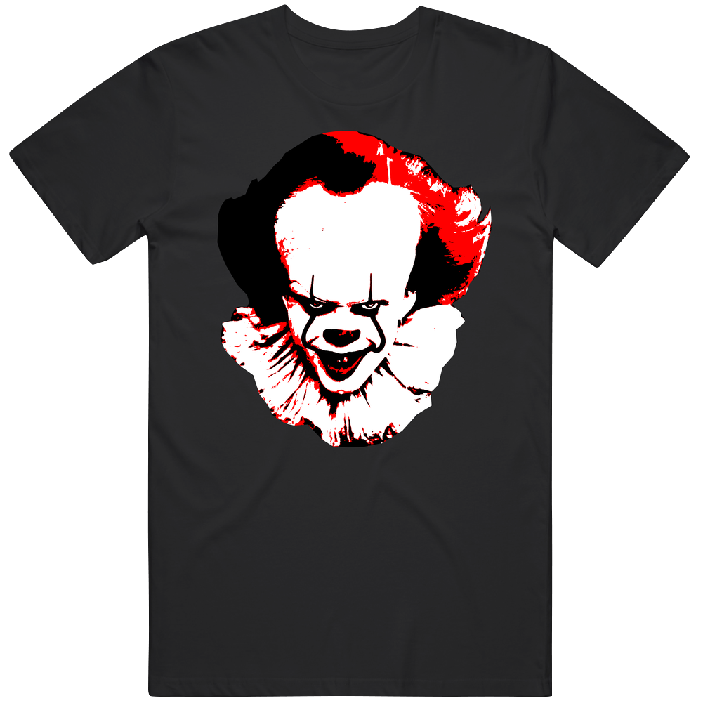 Pennywise It The Clown Stephen King Horror Movie Novel Scary Face T Sh