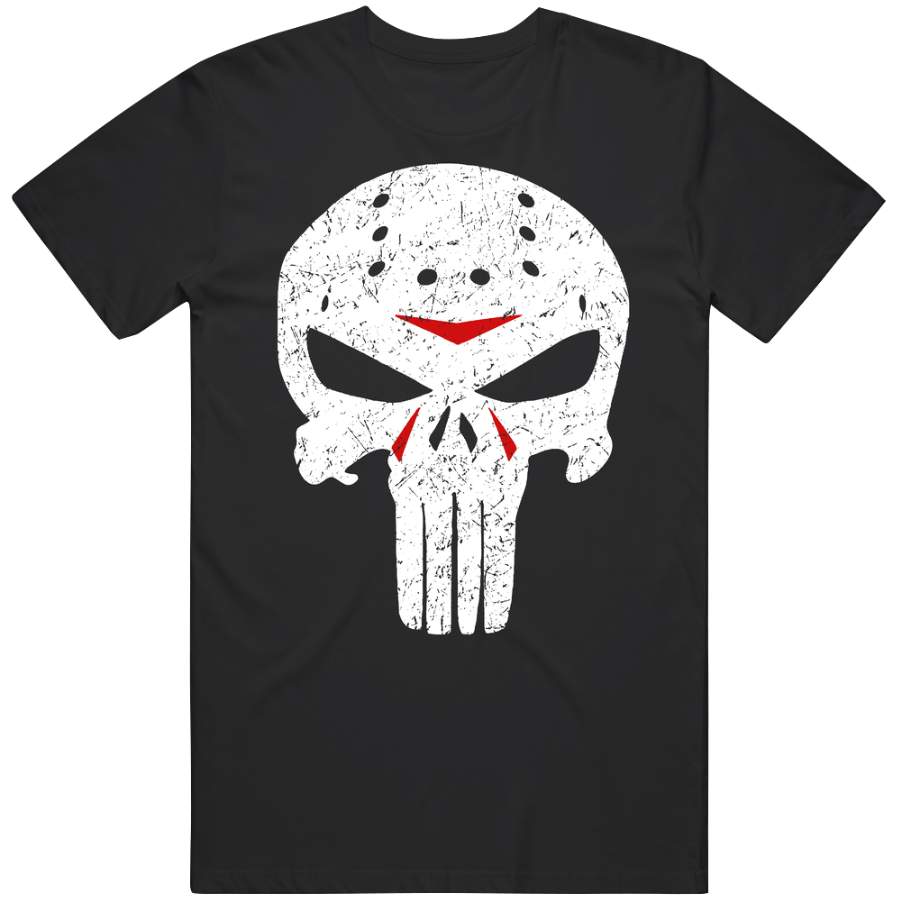 Jason Voorhees Punisher Mask Mashup Parody Grunge Look Friday The 13th
