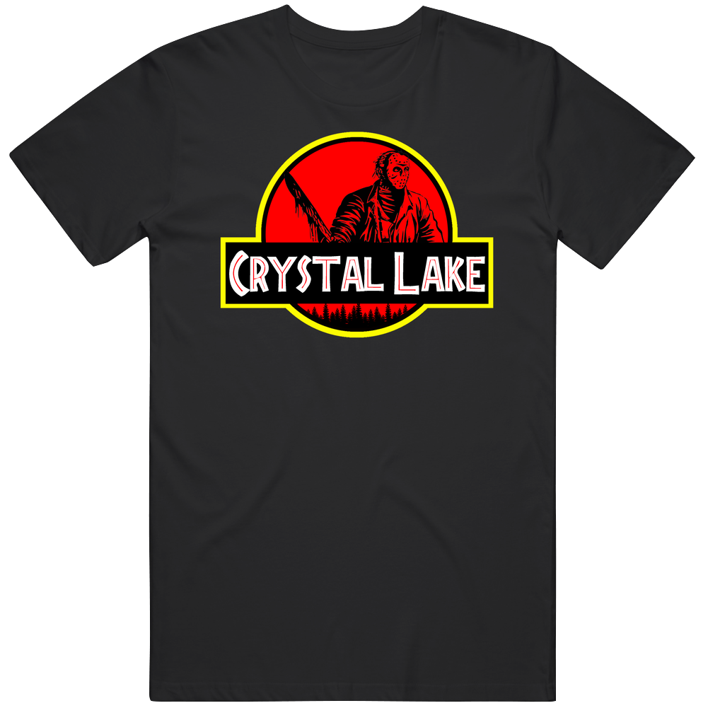 Camp Crystal Lake Jurassic Park Logo Parody Friday The 13th Jason Hall Camp Crystal Lake Jurassic Park Logo Parody Friday The 13th Jason Hall