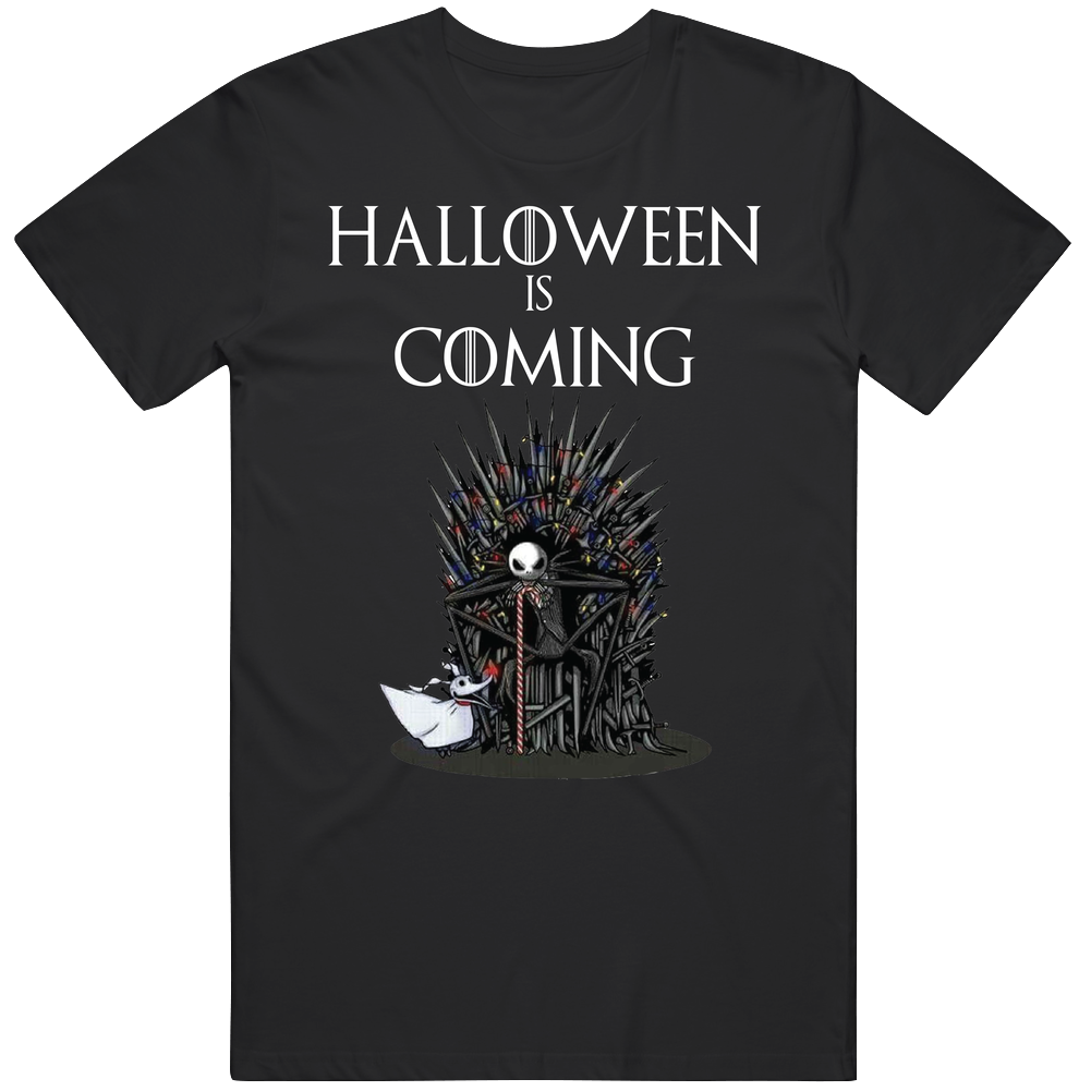 Halloween Is Coming Jack On Throne T Shirt
