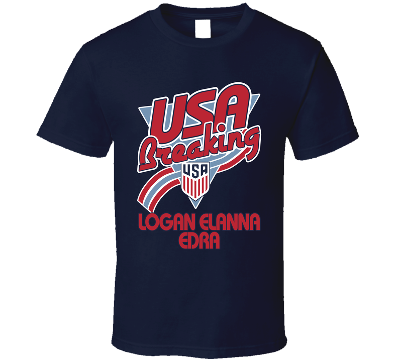 Logan Elanna Edra Team Usa Breaking Paris 2024 T Shirt