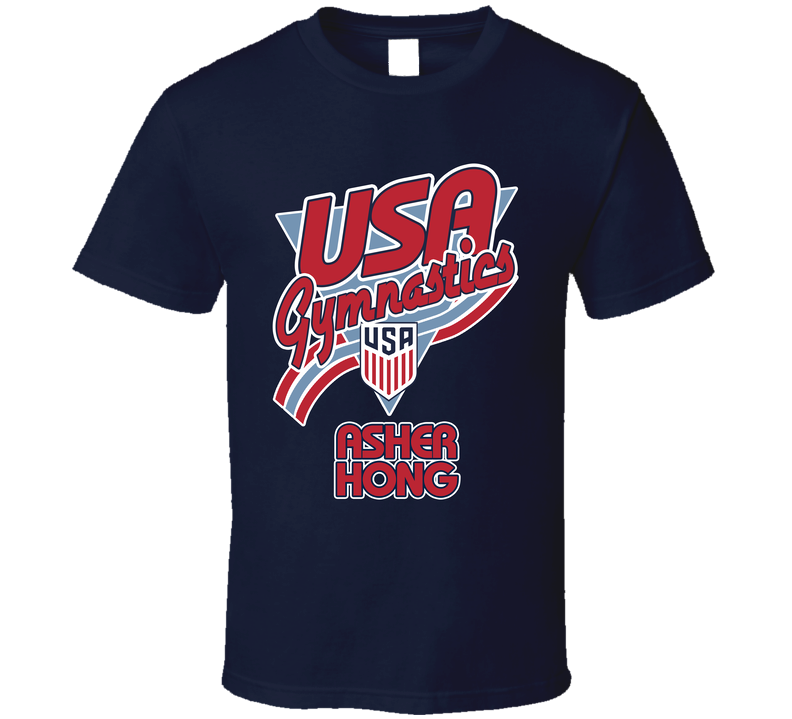 Asher Hong Usa Gymnastics Paris 2024 T Shirt