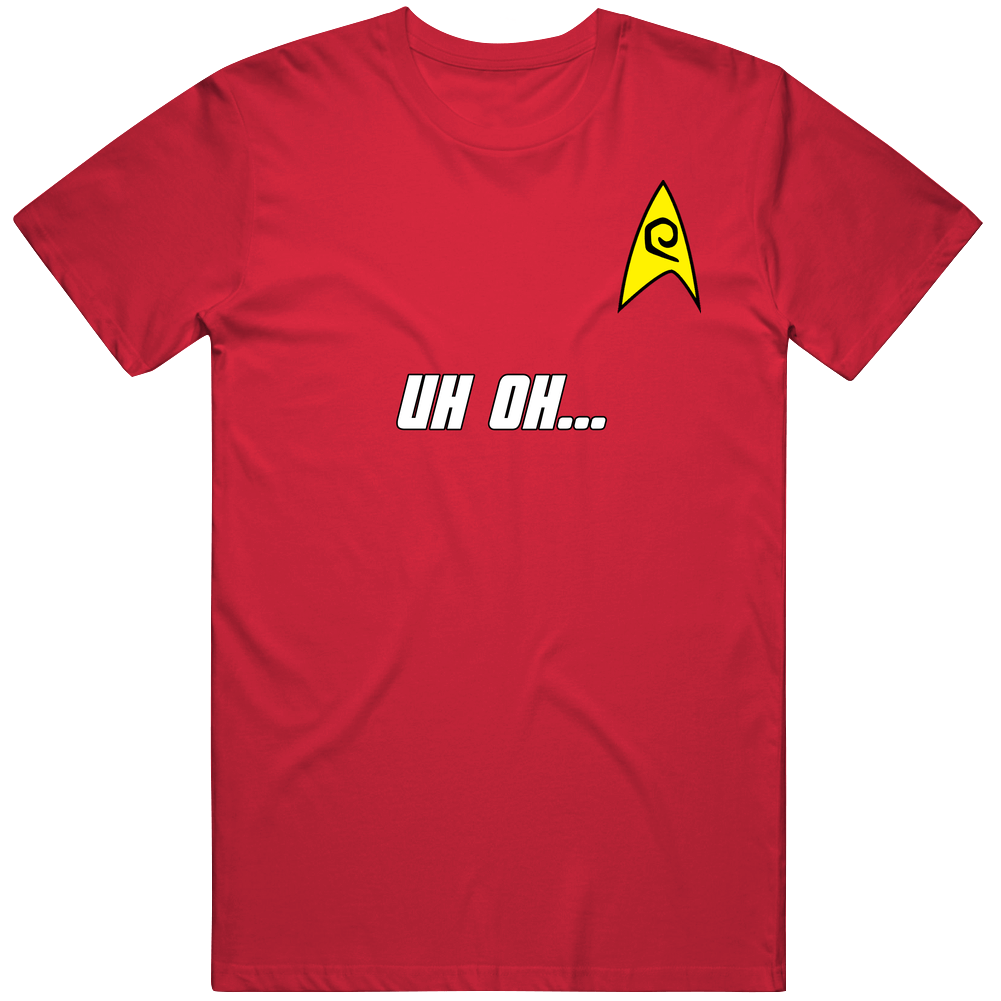 Red Shirt Security Uh Oh Vintage RED Unisex T Shirt