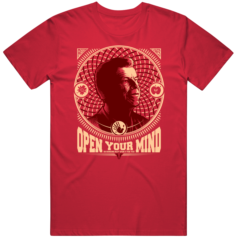 Open Your Mind Vintage RED Unisex T Shirt