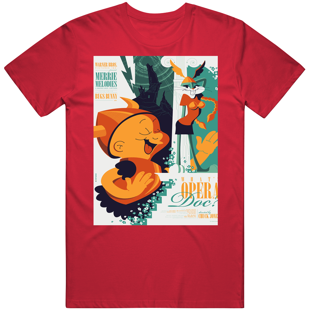 What's Opera, Doc Movie Classic Film Vintage Retro Gift Vintage RED Unisex T Shirt