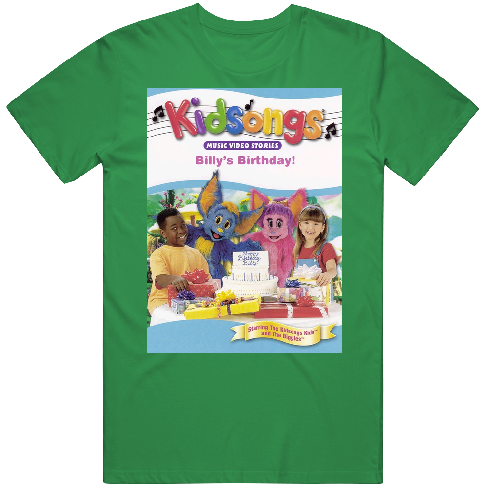 Kidsongs 80s 90s Birthday Kids Musical Tv Show unisex vintage irish green T Shirt