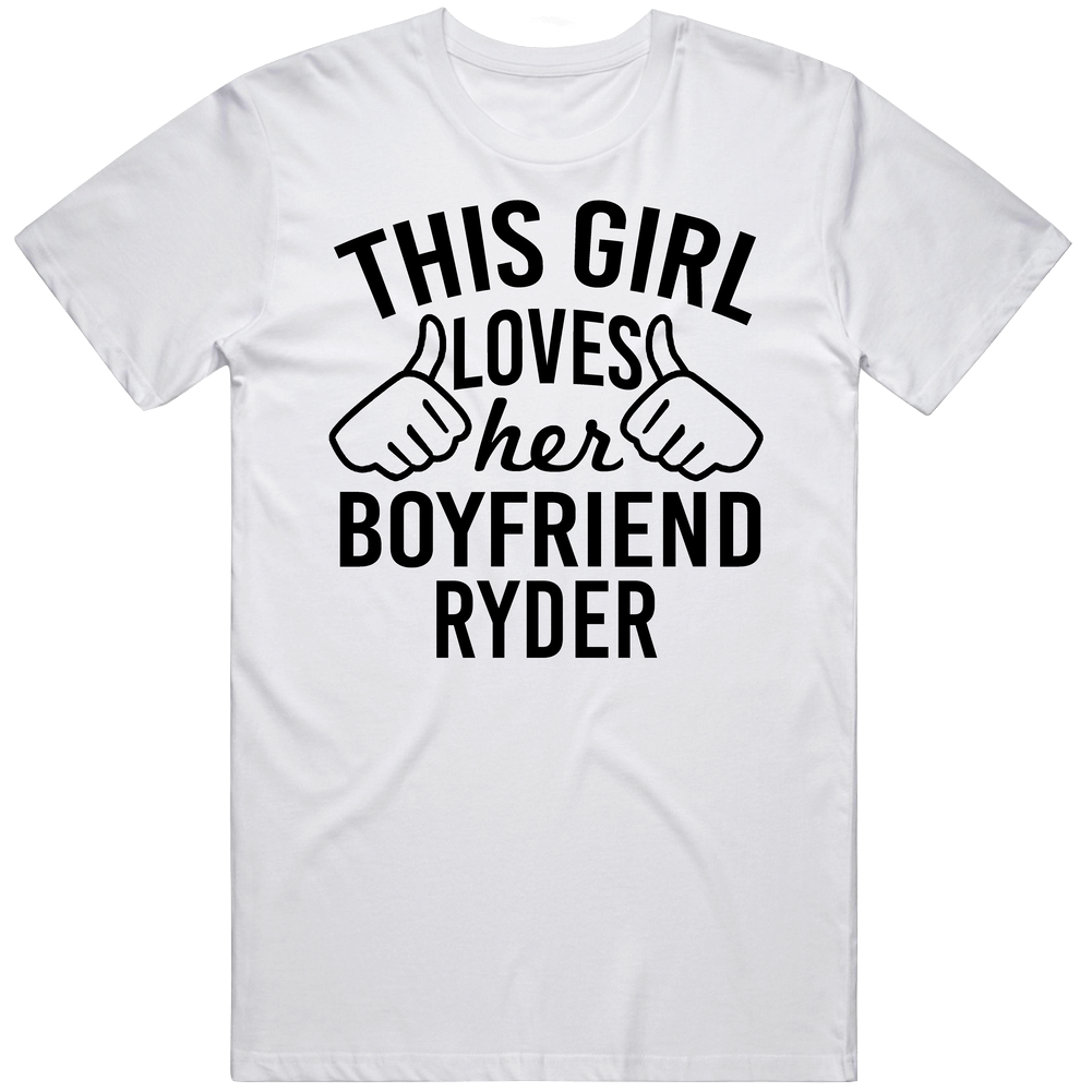 This Girl Loves Her Boyfriend Ryder Cute Valentine Couple Gift Unisex Classic T Shirt