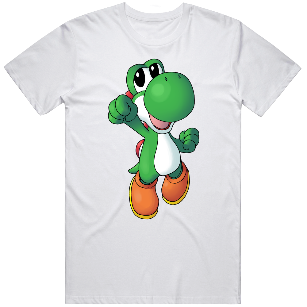 Super Mario Bros. - Yoshi -  White Unisex Classic T Shirt