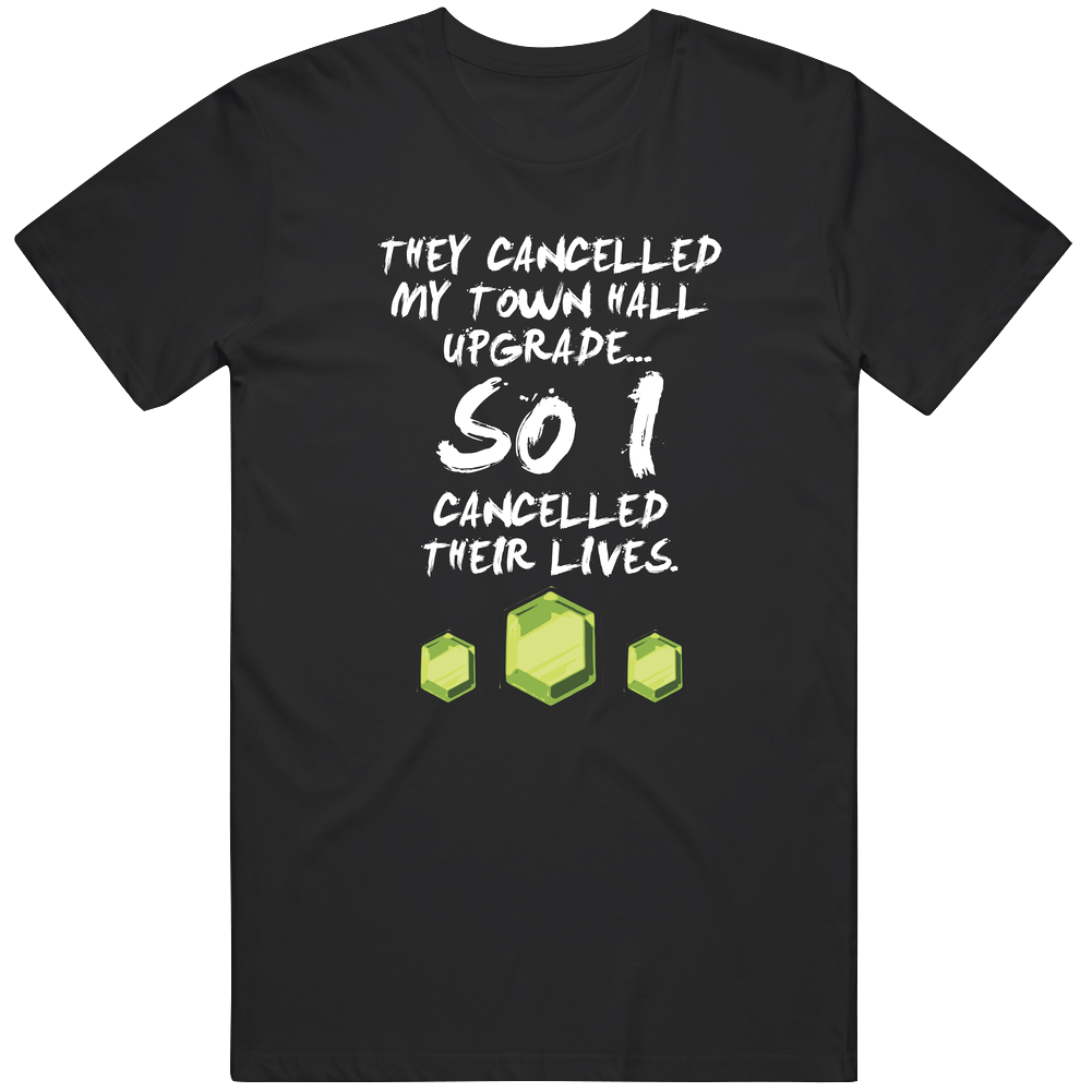 Clash Of Clans, Coc Shirt, Cancelled Coc Town, Funny Shirt, Birthday Unisex Cotton Classic T Shirt