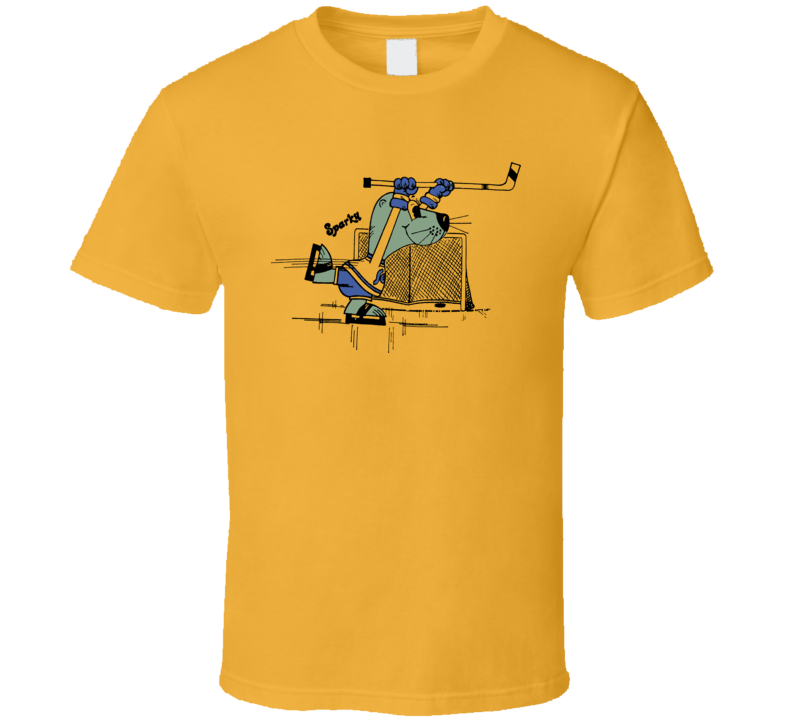 California Golden Seals Sparky Hockey T Shirt California Golden Seals Sparky Hockey T Shirt