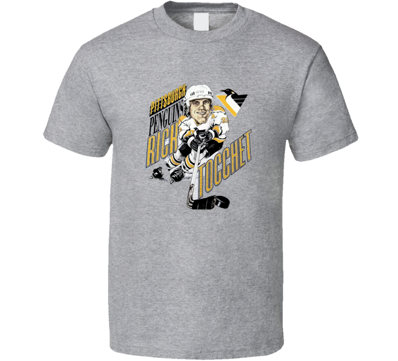 Rick Tocchet Retro Hockey Caricature T Shirt Rick Tocchet Retro Hockey Caricature T Shirt