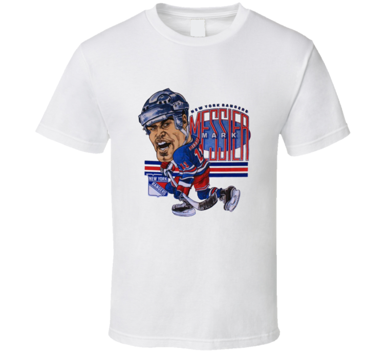 Mark Messier New York Hockey Caricature T Shirt Mark Messier New York Hockey Caricature T Shirt