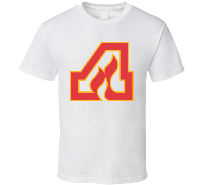 Atlanta Flames Logo Retro Hockey WHA T Shirt Atlanta Flames Logo Retro Hockey WHA T Shirt