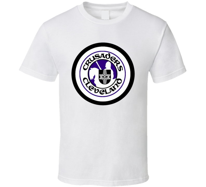 Cleveland Crusaders Logo WHA Retro Hockey T Shirt Cleveland Crusaders Logo WHA Retro Hockey T Shirt