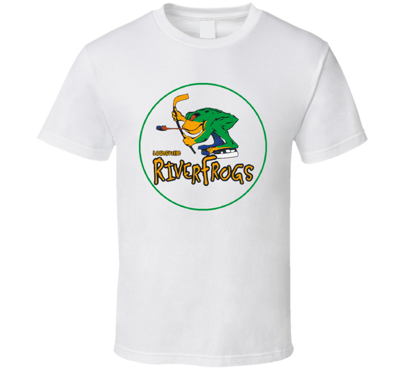 Louisville Riverfrogs Retro Hockey T Shirt Louisville Riverfrogs Retro Hockey T Shirt