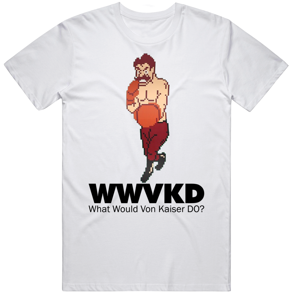 Von Kaiser What Would Von Kaiser Do Wwjd Mike Tyson's Punch Out T Shirt Von Kaiser What Would Von Kaiser Do Wwjd Mike Tyson's Punch Out T Shirt