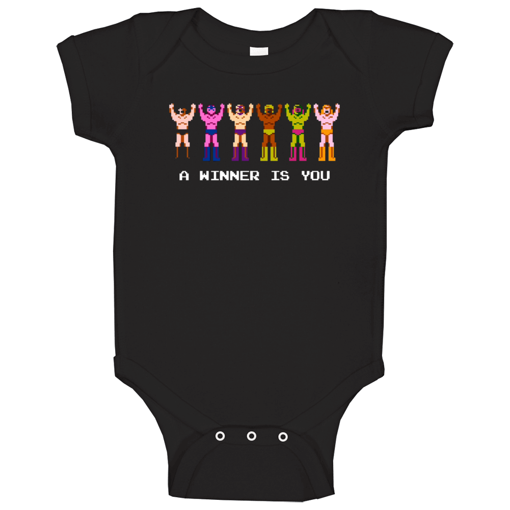 Pro Wrestling Nes A Winner Is You Retro Baby One Piece Pro Wrestling Nes A Winner Is You Retro Baby One Piece