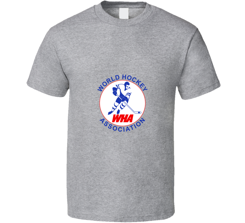 WHA World Hockey Association T Shirt - Grey WHA World Hockey Association T Shirt - Grey