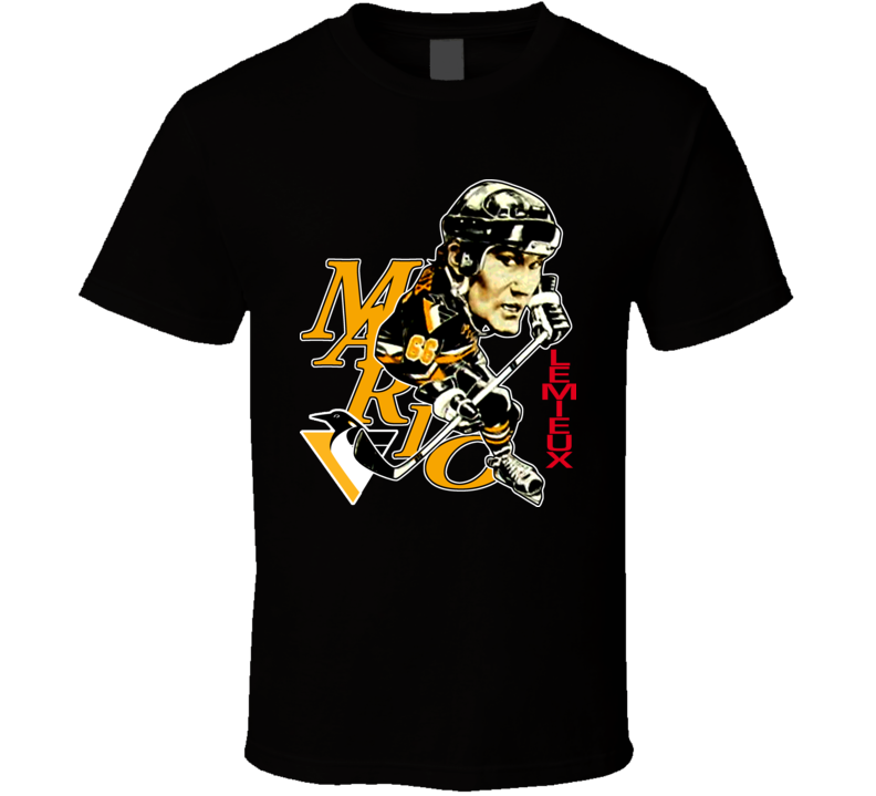 Mario Lemieux Retro Hockey Caricature T Shirt Mario Lemieux Retro Hockey Caricature T Shirt