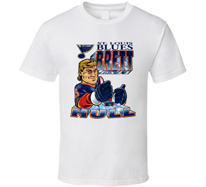 Brett Hull Retro Hockey Caricature T Shirt Brett Hull Retro Hockey Caricature T Shirt