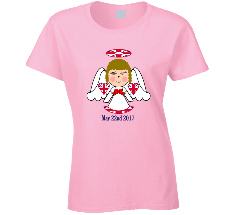 In Memory of Manchester England Victims 5-22-17 Memorial Angel Tee T Shirt In Memory of Manchester England Victims 5-22-17 Memorial Angel Tee T Shirt
