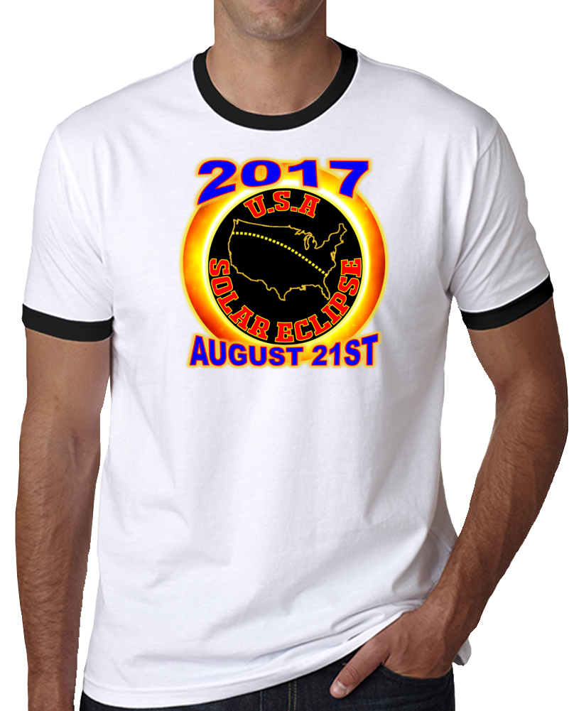 2017 Usa Total Solar Eclipse Star Gazer Tagless Tee T-shirt 2017 Usa Total Solar Eclipse Star Gazer Tagless Tee T-shirt