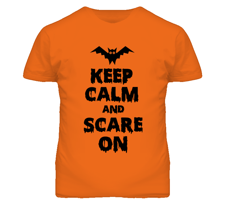 Keep Calm Scare On Bat Orange Halloween Costume T Shirt Keep Calm Scare On Bat Orange Halloween Costume T Shirt