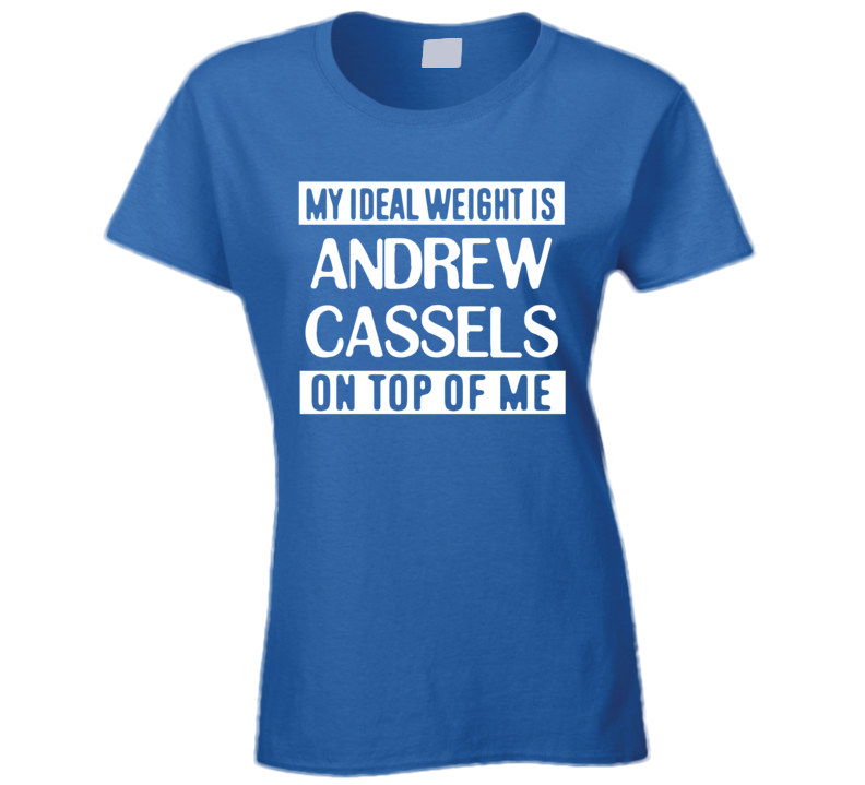 My Ideal Weight Is Andrew Cassels On Top Of Me Vancouver Hockey Player Fan T Shirt