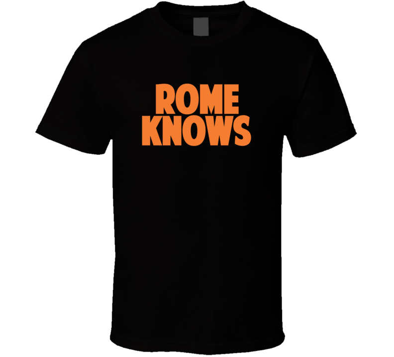 Aaron Rome Knows Anaheim Hockey Player Sports Fan T Shirt