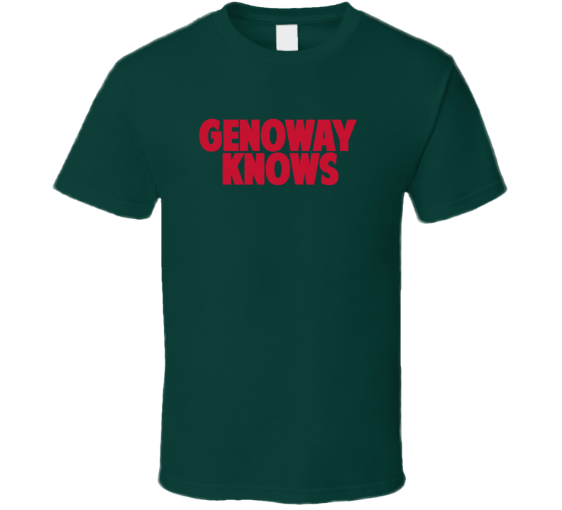 Chay Genoway Knows Minnesota Hockey Player Sports Fan T Shirt