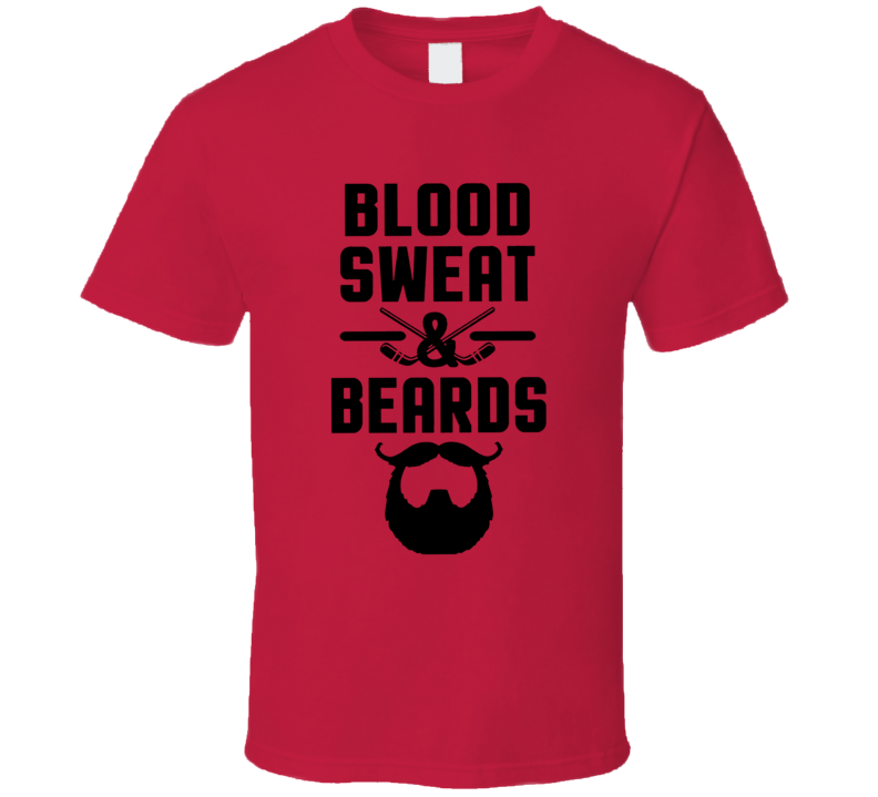 Blood Sweat And Beards Hockey T Shirt