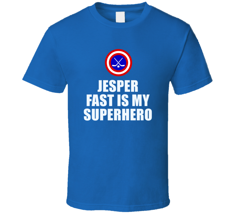 Jesper Fast Is My Superhero New York Hockey Fan Gift T Shirt