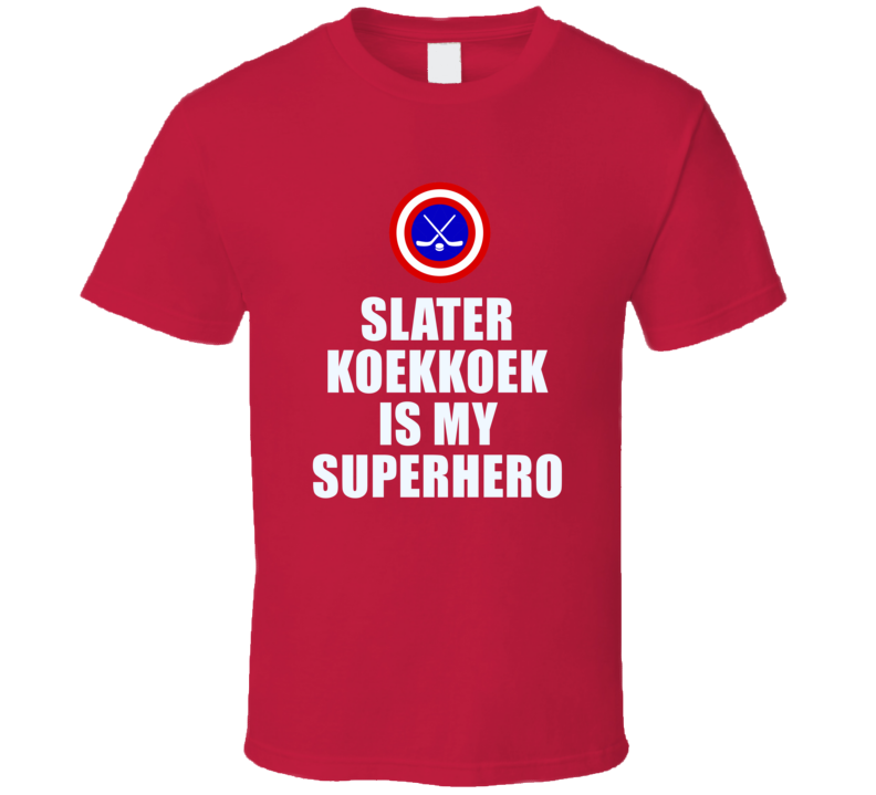 Slater Koekkoek Is My Superhero Chicago Hockey Fan Gift T Shirt
