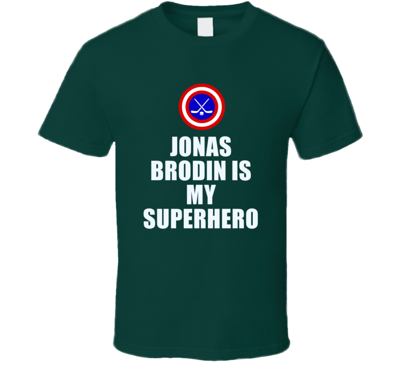Jonas Brodin Is My Superhero Minnesota Hockey Fan Gift T Shirt