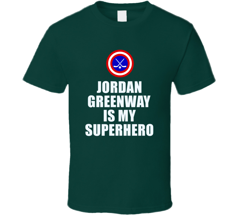 Jordan Greenway Is My Superhero Minnesota Hockey Fan Gift T Shirt