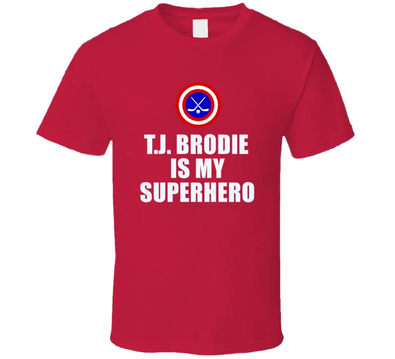 Tj Brodie Is My Superhero Calgary Hockey Fan Gift T Shirt